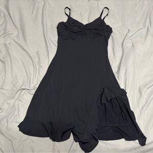Black silk dress